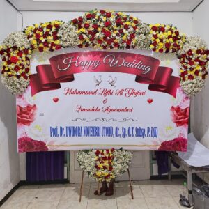 Karangan Bunga Happy Wedding 1