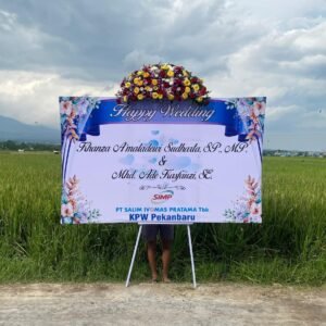 Karangan Bunga Happy Wedding 4