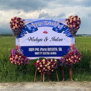 Karangan Bunga Happy Wedding 5