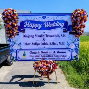 Karangan Bunga Happy Wedding 8