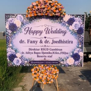 Karangan Bunga Happy Wedding 10