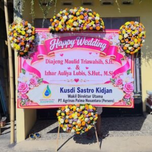Karangan Bunga Happy Wedding 7